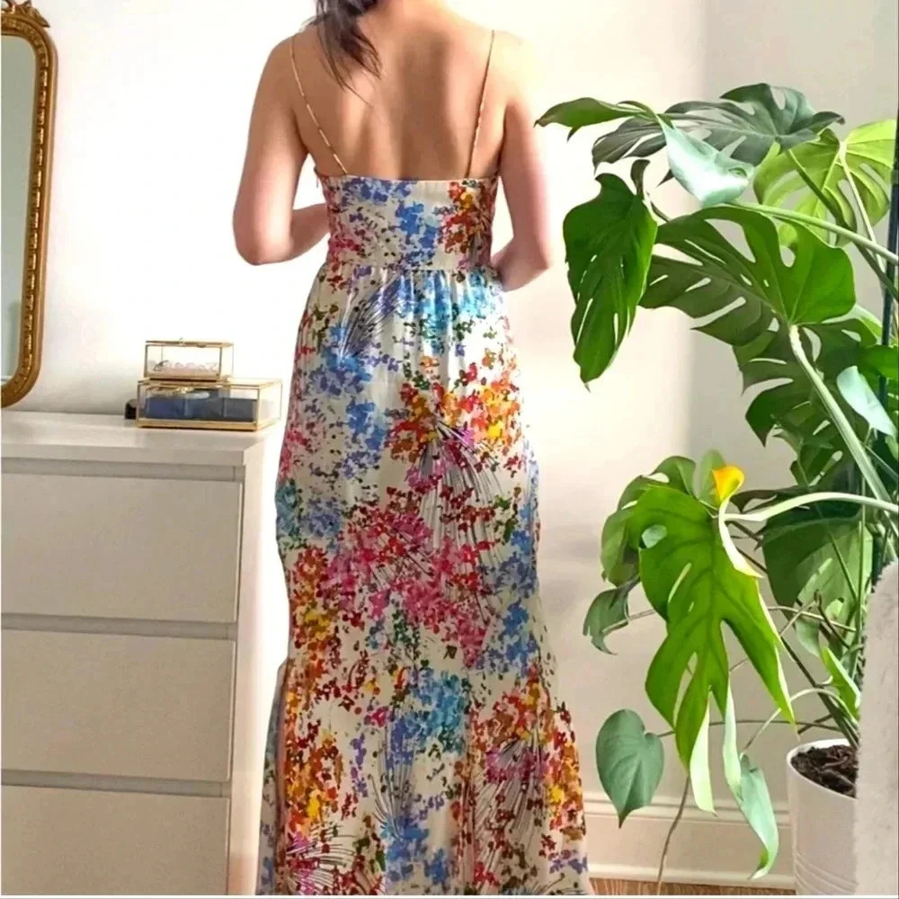 Ali Rio Mermaid Multi-color Floral Maxi Dress by Anthropologie - Picture 3 of 12
